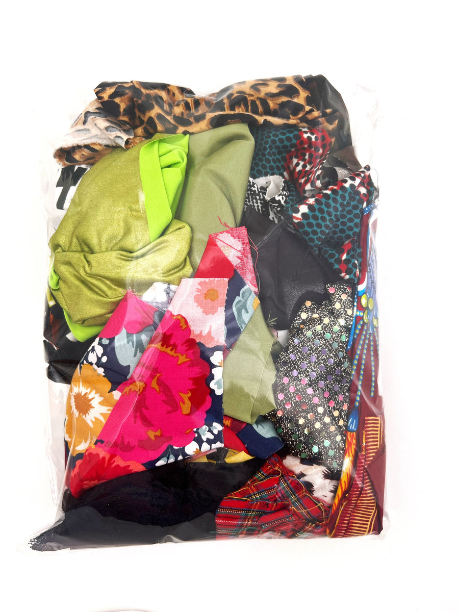 Assorted Spandex Fabric Scraps - 1 Pound Bag